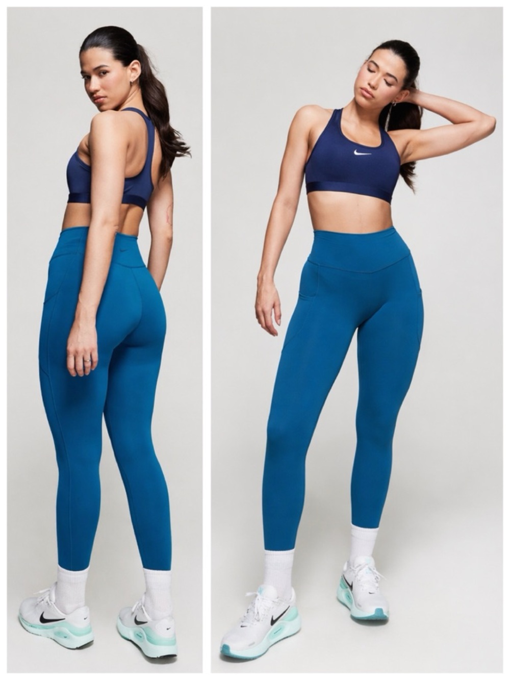 Nike One DRI-FIT Training High Waisted Pocket Leggings, Greeb Abyss (Teal) sz. S